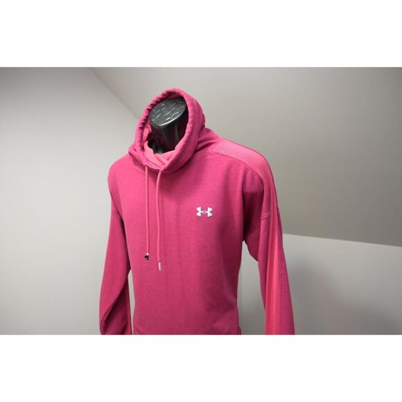 Under Armour Loose Turtleneck Sweater Sweatshirt Performance Dark Pink Womens XL - Picture 2 of 12